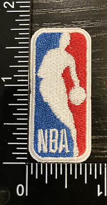 #ad NBA Basketball Logo 7 8” X 1.75”Iron On Patch. Back Of Hat.