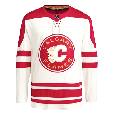 #ad NHL Adult Adidas PG Calgary Hockey Flames Heritage Classic 2023 Jersey SIZE 56