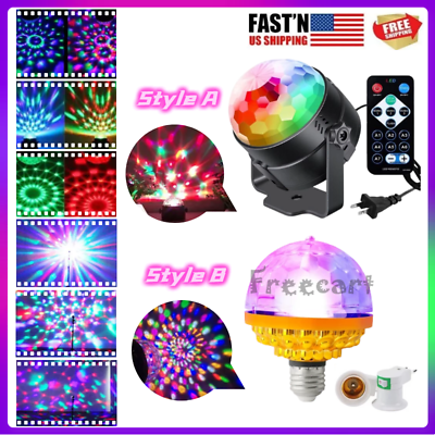 LED Disco Ball Light Party Magic Stage Light DJ Strobe Ball with Remote Control