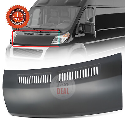 #ad Hood Front Panel For 2014 2022 Ram ProMaster 1500 2500 3500 68095724AA