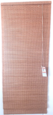 #ad 28 x 72 in Real Simple Natural Bamboo Corded Roman Shade Bamboo