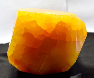 #ad Natural Yellow Sapphire 555 Ct CERTIFIED Earth Mined Raw Rough Loose Gemstone