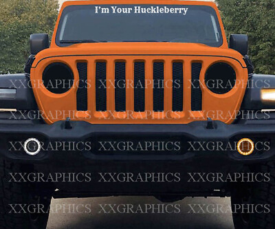 I#x27;m Your Huckleberry Vinyl Windshield Decal Sticker Fits Car Truck SUV Jeep
