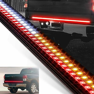 #ad 60quot; LED Strip Tailgate Light Bar Reverse Brake Signal For Chevy Ford Dodge Truck