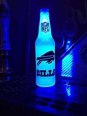 NFL Buffalo Bills Football 12 oz Beer Bottle Light LED Neon Bar Pub Mens lamp