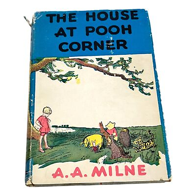 #ad Milne The House At Pooh Corner Book Dutton Winnie the Pooh HC DJ 1945 Vintage