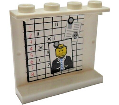 #ad LEGO Minifigure Police Panel Police Station Crime Bad Guy Crook Case Story Board