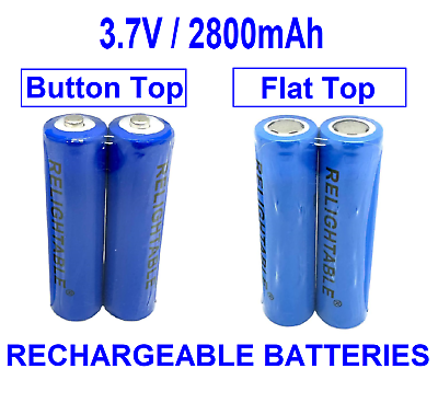 #ad #ad 3.7 Volt 2800mAh Rechargeable High Capacity Li ion Batteries 3.7V