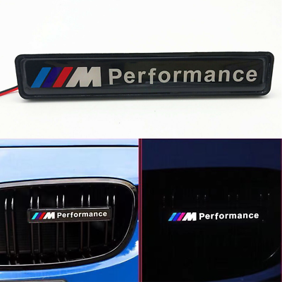 Badge LED Light Logo Grille Emble m Deca l Illuminated For BMW M Performance
