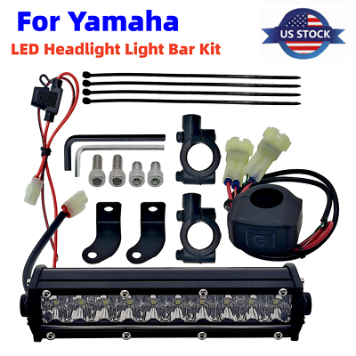 #ad LED Headlight Light Bar Kit For Yamaha YZ250f YZ450F TTR110 230 CRF30F CRF450RX