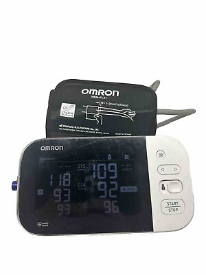 #ad Omron BP7450 10 Series Upper Arm Blood Pressure Monitor Tested Works