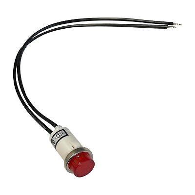 #ad 5 Pack of Universal 12V Red Incandescent Indicator Light Mounting Diam. 1 2”