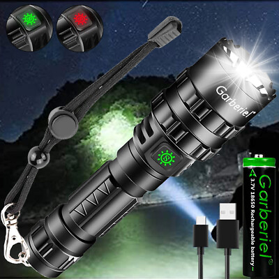 #ad 9000Lumen USB Rechargeable Tactical Police LED Flashlight Torch Bike Front Light