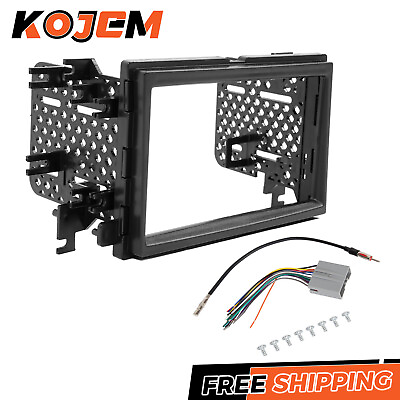 #ad Car Radio Stereo Double Din Dash Kit W harness For 05 16 F250 F350 F450 F550