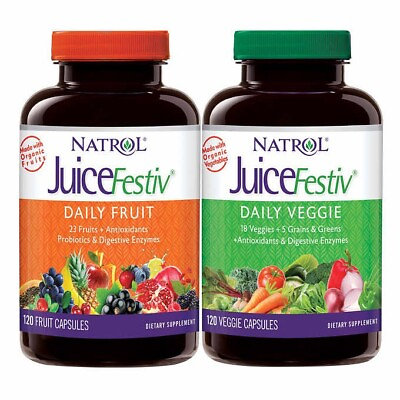 #ad Natrol JuiceFestiv Daily Fruit amp; Veggie 240 Capsules