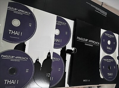#ad Pimsleur Thai Language Study Volume 1 Gold edition Audio Course 16 CD#x27;s