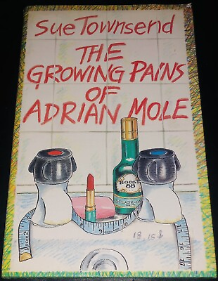 #ad Sue Townsend THE GROWING PAINS OF ADRIAN MOLE Book 1984 80s Vtg Sue Townsend📗