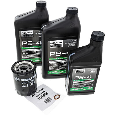 #ad Polaris 2879323 PS 4 Oil Change Kit RZR Ranger General RS1 1000 900 2540086