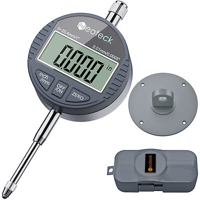 #ad Neoteck DTI Digital Dial Indicator Probe Gauge Magnetic Base Range 0 25.4mm 1#x27;#x27;