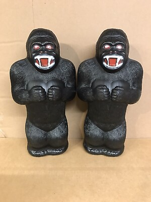 #ad #ad Blow Mold King Kong Gorilla Bank Plastic Renzy Mold 17” Inches Tall PAIR