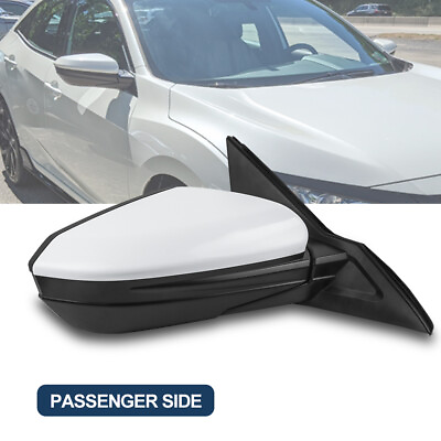 #ad Right Passenger Side Power Glass Mirror For 2016 2019 Honda Civic 3 Wire