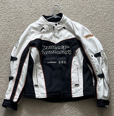 #ad Harley Davidson Women#x27;s Convertible Riding Jacket