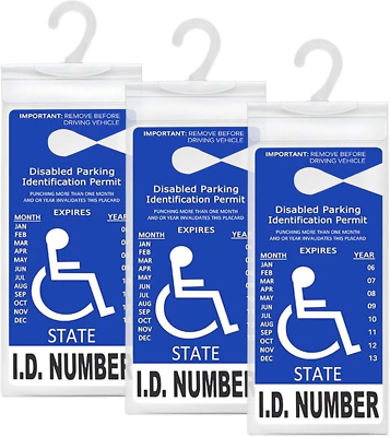 #ad Handicap Placard Holder for Auto Disabled Parking Permit Sign Holder