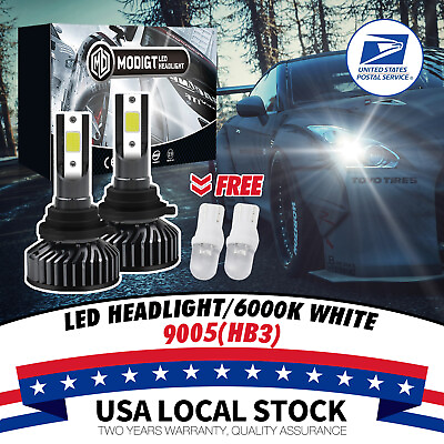 #ad 2X 9005 HB3 LED Headlight kit 6000K For 13 16 Ford Police Interceptor Utility
