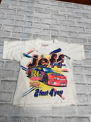 #ad Competitor’s View Jeff Gordon #24 NASCAR T shirt KIDS 6 8 Vintage Vtg Youth