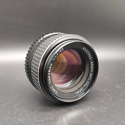 #ad quot;N MINT quot; PENTAX SMC TAKUMAR 50mm f1.4 Standard MF Lens for M42 Mount from JAPAN
