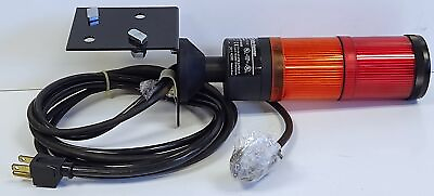 #ad Cutler Hammer E26BFV4 Flashing Stacklight Assembly w Red and Amber Lenses