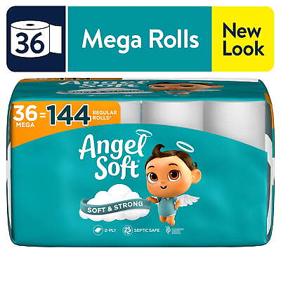 #ad Soft Toilet Paper 36 Mega Rolls