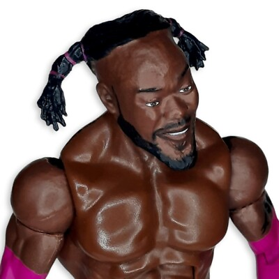 #ad WWE Kofi Kingston Wrestlemania 36 Elite Series Mr. 24 7 A New Day Action Figure