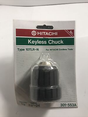 #ad Hitachi Keyless Chuck 3 8” 3 8” 24 Tread 10TLR N 301 553A New In Package