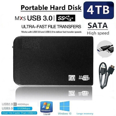 #ad 4TB USB3.0 Mobile Hard Disk Drive Disk High speed Transmission Hard Disk Drive