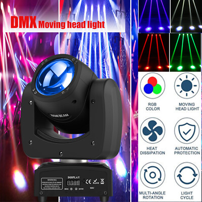 #ad 120W Moving Head Stage Lights Gobo Beam LED DMX RGBW Strobe Bar Party DJ Light