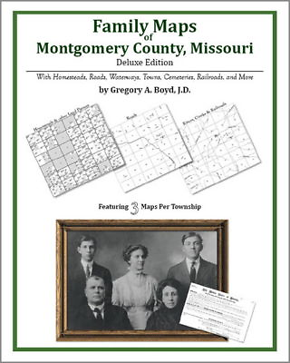 #ad Family Maps Montgomery County Missouri Genealogy Plat