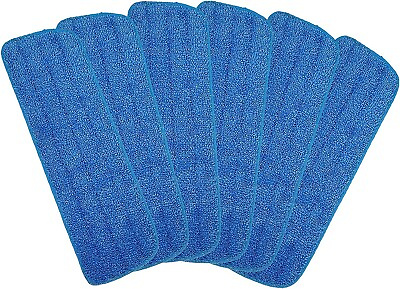 #ad 6 Pack Replacement Microfiber Cleaning Pads For Bona Mop 18 Inch Reusable Tools