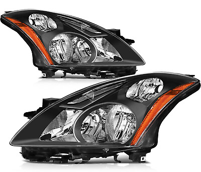 #ad Headlight Assembly Fits 2010 2012 Nissan Altima LeftRight New Replacement Black