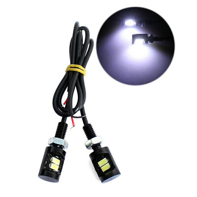 #ad 2pcs 12V White LED Car License Plate Screw Bolt Lamp Light For SUV RV UTV ATV