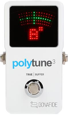 #ad TC Electronic PolyTune 3 Polyphonic LED Guitar Tuner Pedal with Buffer
