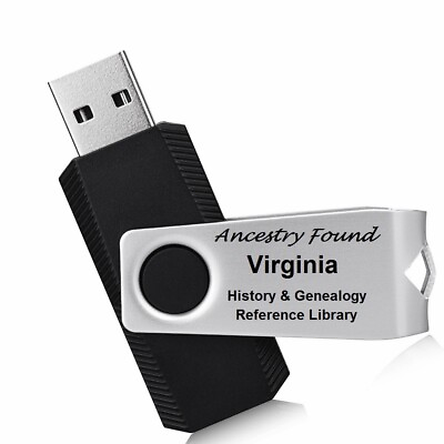 #ad VIRGINIA History amp; Genealogy 270 Books on USB Flash Drive Ancestors VA