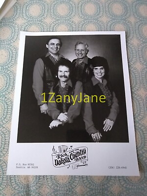 #ad #ad 1906 Band 8x10 Press Photo PROMO MEDIA RICH AND THE DAKOTA COUNTRY BAND