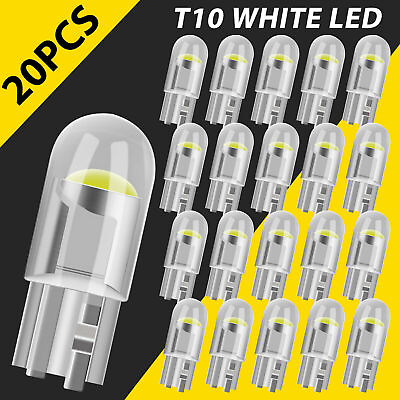 #ad 20X T10 194 168 W5W 2825 COB LED License Plate Interior Light Bulbs 6000K