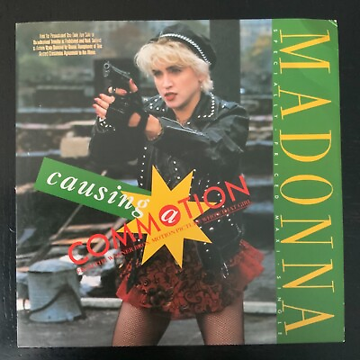 #ad MADONNA CAUSING COMMOTION WHO#x27;S THAT GIRL MOVIE 1987 MAXI SINGLE PROMO COPY RARE
