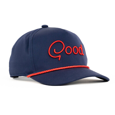 #ad NEW GoodGood Freedom Rope Snapback Golf Hat Cap Navy Red