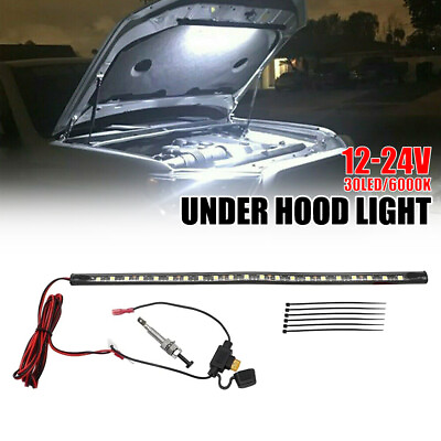#ad Under Hood LED Light Kit Automatic on off Universal fits Any Vehicle White
