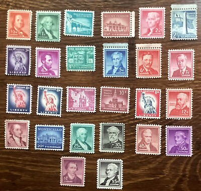 #ad Complete Liberty Series Stamps 1 2 Cent $5 MNH SC#1030 1053
