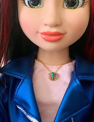 #ad Green Accent Pendant Necklace for 18 inch Fashion Doll 18” Doll Jewelry