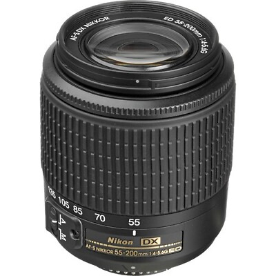#ad #ad Open Box Nikon AF S DX Zoom NIKKOR 55 200mm f 4 5.6G ED F Mount Lens #2